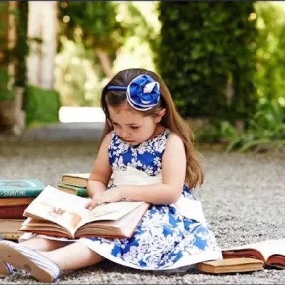 Edwardian Rose Janie and Jack Sz 6/12m Blue Dress - Picture 3 of 4